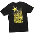 One Industries Rockstar Galaxy Men's Short-Sleeve Race Wear Shirt w/ Free B&F Heart Sticker Bundle - Black