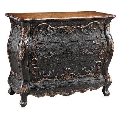 Bombe Chest In Textured Black