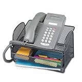 Safco 2160BL Safco Onyx Mesh Telephone Stand, 11-3/4W X 9-1/4D X 7H, Black