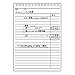 Maruman MNEMOSYNE Notebook 6.97 x 5.04 Inches (B6), 7mm ruled 21-line, 50 Sheets (N196A), white