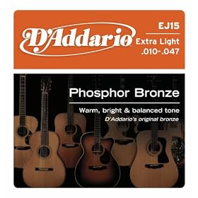 D'Addario EJ15 Phosphor Bronze Extra Light Acoustic Strings