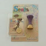 Manuscript Sealing Wax Coin Seal & Handle - Quill