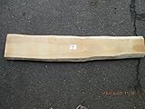 国産　銀杏（いちょう） 一枚板 ※　割れ　ヒビ　ダメージあり 長さ117cm 厚み2.3cm 左幅約21.5cm 右幅約18cm ミミ約2～4cm 敷板　飾り台　無垢板　天然乾燥材　カンナ、サンダー仕
