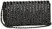 La Regale Bead & Sequin Clutch with Shoulder Strap,Black,
