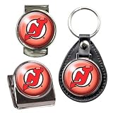 New Jersey Devils Stocking Stuffer Set - Key Chain, Money Clip & Magnet Clip