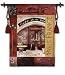 Paris France Tapestry Wallhanging Comes With Wall Hanging Rod and Tassels