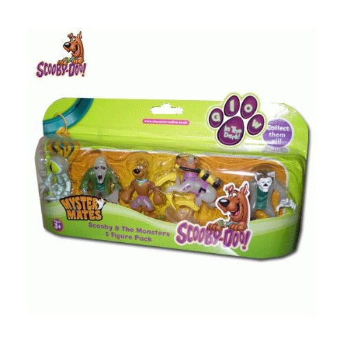Scooby Doo Glow In The Dark Scuba Scooby, Surfer Scooby, Skeleton Man, Zombie, Wolfman