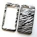 Samsung i900 Omnia Snap On Protector Hard Case Image Cover "Silver Zebra" Design