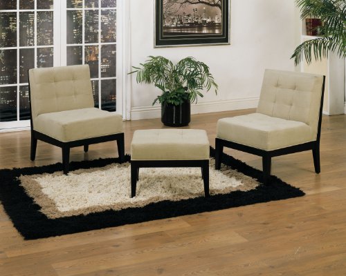 Armen Living Small Dupont Ottoman, Taupe