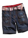 GUESS Kids Boys Baby Boy Belted Denim Shorts (12-24M)
