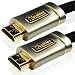 Cablesson XO Platinum C�ble HDMI 1.4 blind�/tress� connecteurs plaqu�s or 1,5 m Noir