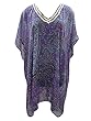 Chiffon Sheer Kaftan Purple Lounge Wear Dress