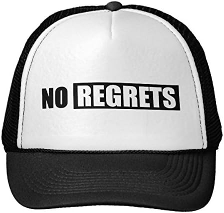Young and Beautiful Nra No Regrets Attitude Black White Shoutout Attit Trucker Hat