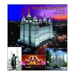 Mormon Temple Salt Lake UT Coverlet