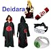 Naruto Itachi Deidara cosplay costume set (Akatsuki Cloak Hood+ naruto Deidara headband + Naruto pen