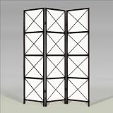 3 Panel Wood Screen Room Divider 71 X 52