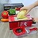 Nardo Visgo® Mandoline Slicer with 4 Stainless Steel Blades - Multi-functional Vegetable Peeler Slicer Grater & Julienne Slicer, Time Saving Fun Creating Kitchen Gadget for Home & Commercial Cooking