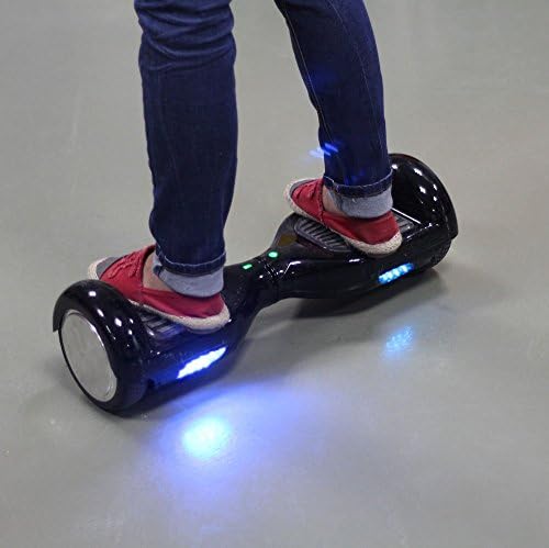 Hoverboard Two-wheel Scooter Smart Self Balancing Electric Unicycle Smart Wheels Personal Transporter Two Wheel Self Balance- with Safe Speed 12 Km/h Riding +Remote Control (BLACK Smart Scooter)