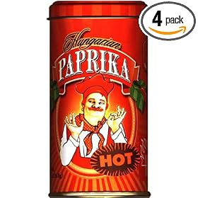 Hungarian Paprika, Hot (Bende Hungarian Hot Paprika), 8-Ounce Tins (Pack of 4)