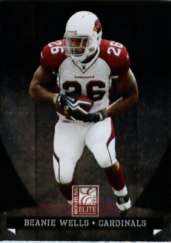 2011 Donruss Elite Football Card # 1 Beanie Wells - Arizona Cardinals - NFL Trading Card in Protective Screwdown Case!