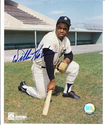 Autographed/Hand Signed 8x10 Photo Willie Horton Detroit Tigers