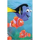 Disney Finding Nemo Bed Blanket - twin size royal plush raschel throw (best buddies)