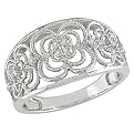 Women 10Kw 1/10Ct Tdw Ring I2-I3 - White