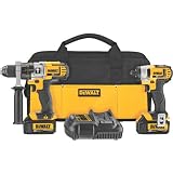 DEWALT DCK290L2 20-Volt MAX Li-Ion 3.0 Ah Hammer Drill and Impact Driver Combo Kit (Tools & Home Improvement)