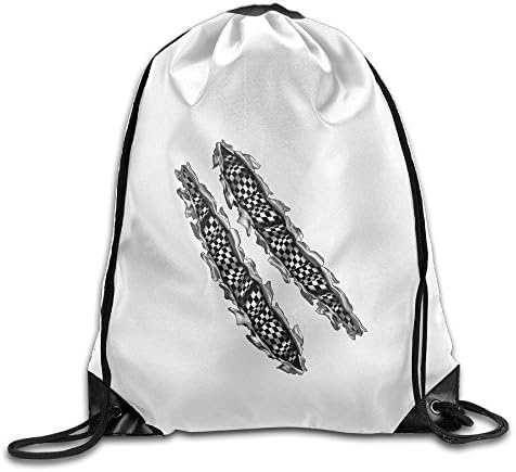 Car Auto Racing Print Extreme Sport Drawstring Backpack Sport Bag