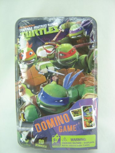 Teenage Mutant Ninja Turtles Dominos Game Set In Metal Tin