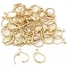 50 Gold Plated Leverback Earrings Earring Findings 13mm