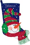 Dimensions Frosty Stocking Felt Applique Kit