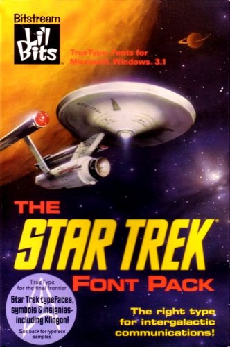 The Star Trek Font Pack (3.5" Disks)