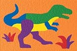 kids and infants educational toys item: Lauri Textured Crepe Rubber Puzzle - T REX 13 pcs