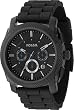 Fossil Chronograph Silicone Black Dial Watch