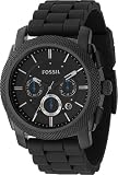 Fossil Chronograph Silicone Black Dial Watch