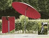 Produkt-Bild: Siena Garden 599272 Sunshine Schirm Bezug rot Gestell silber &Oslash; 270 cm