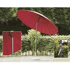 Siena Garden 599272 Sunshine Schirm Bezug rot Gestell silber � 270 cm
