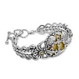 Carolyn Pollack Sterling Silver Yellow Jasper Spicy Reds Bracelet
