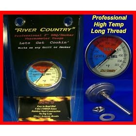 River Country RC-T2 Color Coded Thermometer Barbecue Accessory
