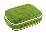 rooCASE (Med Nylon Green) Hard Shell Carrying Case with Memory Foam for Nik ....