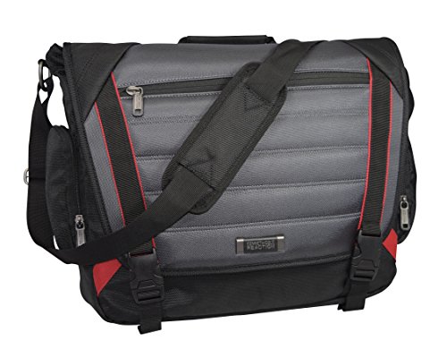 Kenneth Cole The Slam Dunk Nylon Laptop Messenger Bag Briefcase