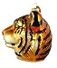 Old World Christmas Tiger Head Glass Holiday Ornament