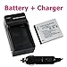 Extended Life Samsung SLB-07A Replacement Battery 1000MAH Each + 1 Hour Home & Car Charger For Samsung Dulaview TL220 TL225 TL90