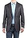 Bianco B Men's Check Modern Two Button Blazer Trim Fit Jacket