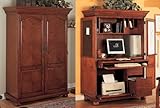 Sunrise Home Furnishings 7685AK-ASST - Computer Armoire (Oak)