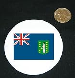 3 button / pin printed with British Virgin Islands
