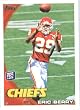 2010 Topps NFL Football Card # 395 Eric Berry RC - Kansas City Chiefs ( Rookie Card) NFL Trading Card in a Protective ScrewDown Case!