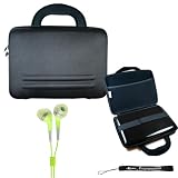 Sony DVPFX950 9-Inch Portable DVD Player Hard Nylon Traveling Case + Includes a eBigValue (TM) Determination Hand Strap Key Chain + Includes a Crystal Clear High Quality HD Noise Filter Earbuds Earphones Headphones 3.5mm Jack