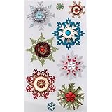 Jolee's Boutique Dimensional Stickers, Embellished Snowflakes